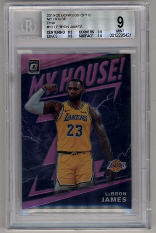 LeBron James 2019-20 DONRUSS OPTIC MY HOUSE Card #13 LAKERS