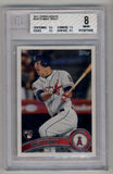 Mike Trout 2011 Topps Update #US175 Rookie BGS 8 Near Mint Mint