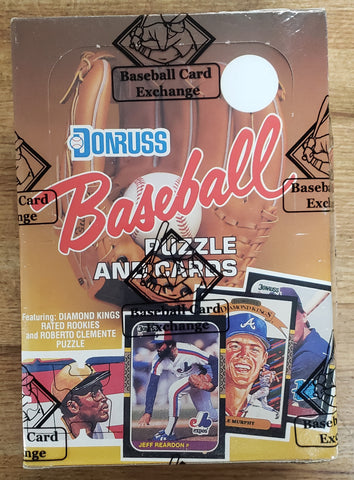1987 Donruss Baseball Wax Box BBCE Wrapped FASC
