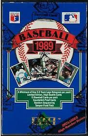 1989 Upper Deck High Number Baseball Box - BBCE Wrapped
