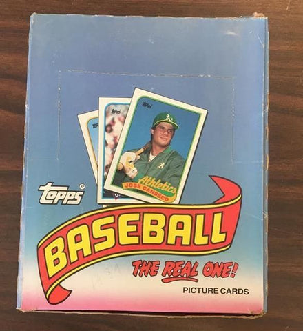 1989 Topps Baseball Rack Pack Box