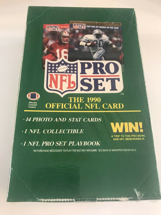 1990 Pro Set Football Series 1 Box