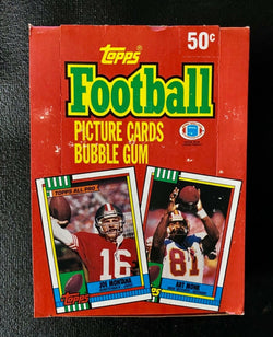 1990 Topps Football Wax Box