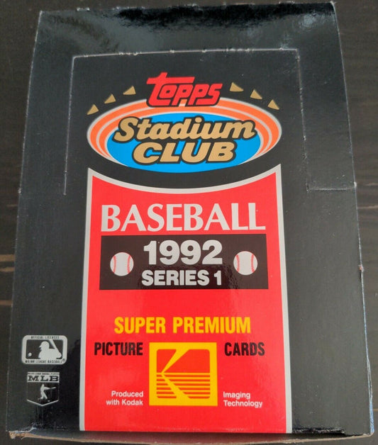 1992 Stadium Club Series 1 Baseball Box