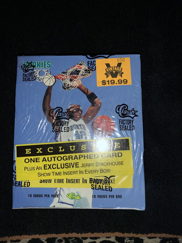 1995 Classic Autographed Edition Basketball Box