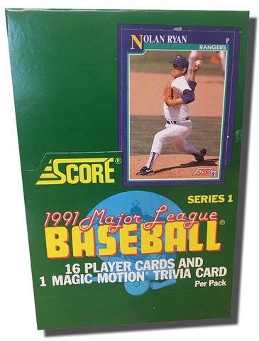 1991 Score Baseball Series 1 Box