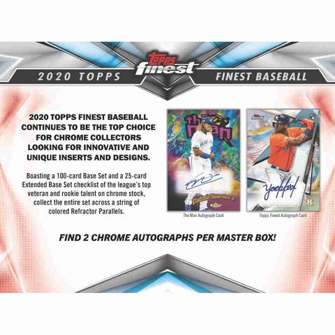 2020 Topps Finest Baseball - 8 Box Hobby Case