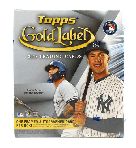 2018 Topps Gold Label Baseball Box