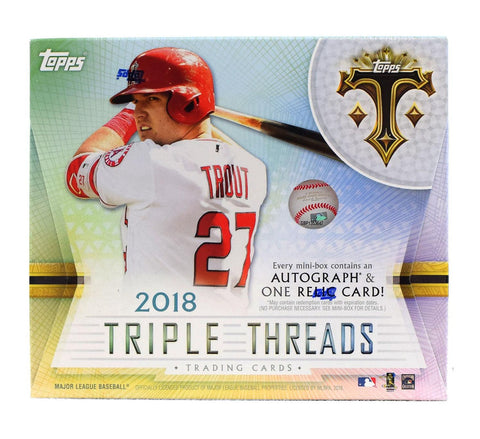 2018 Topps Triple Threads Baseball 18-box Case