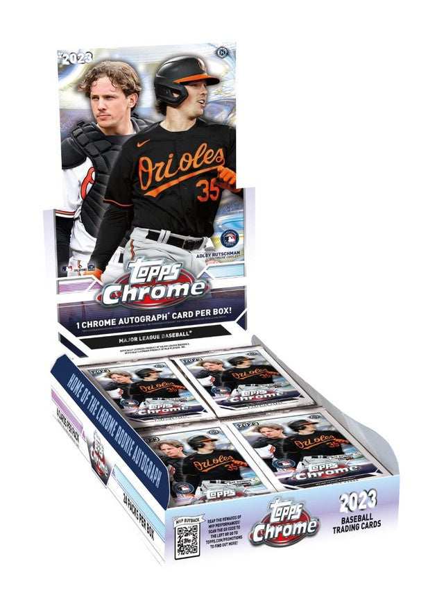 2023 Topps Chrome Baseball Hobby Box Three Stars Sportscards
