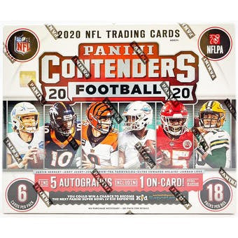 2020 Panini Contenders Football 1st Off The Line Hobby Box
