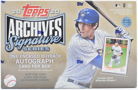 2020 Topps Archives Signature Series Active Player Baseball Box