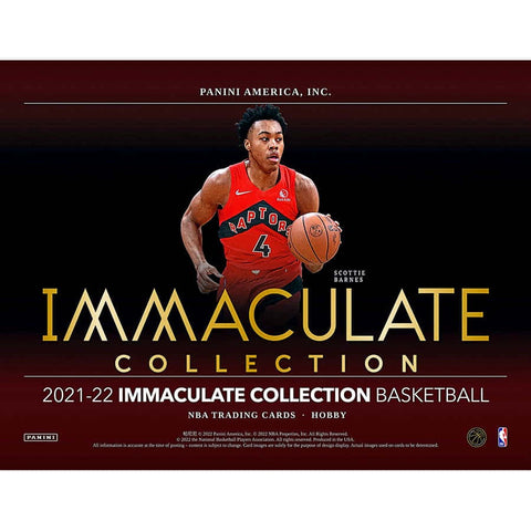 2021-22 Panini Immaculate Basketball Hobby Box - 5 Box Case