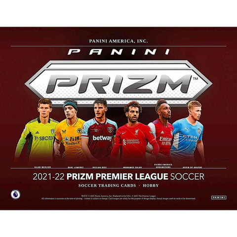 2021-22 Panini Prizm English Premier League Soccer Hobby Box - 12 Box Case