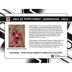 2021-22 Topps Finest Bundesliga Soccer Hobby Box -8 Box Case