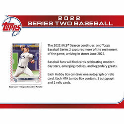 2022 Topps Series 2 Baseball Hobby Box - 12 Box Case