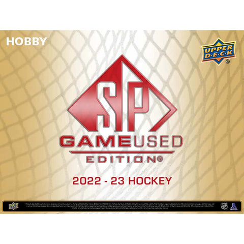 2022-23 Upper Deck SP Game Used Hockey Hobby Box