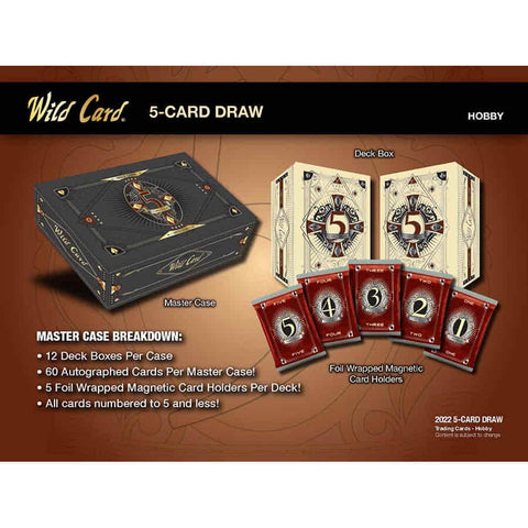 2022 Wild Card 5-Card Draw Football Hobby Box