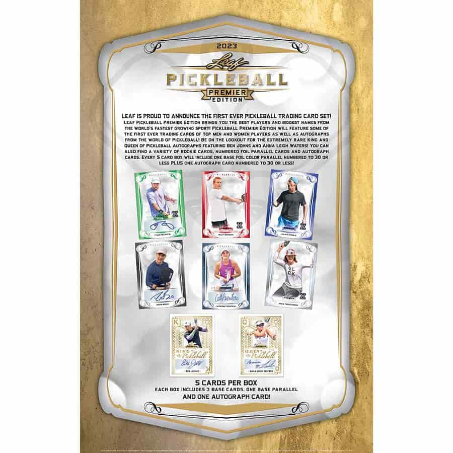 2023 Leaf Pickleball Premier Edition Hobby Box