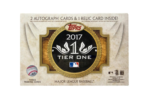 2017 Topps Tier One Baseball Box