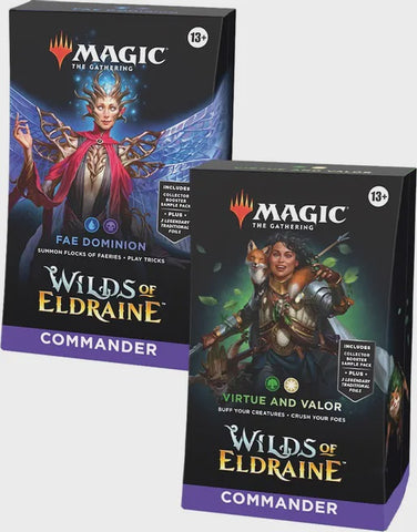 Magic The Gathering Wilds of Eldraine Commander Deck - 2 Deck Set