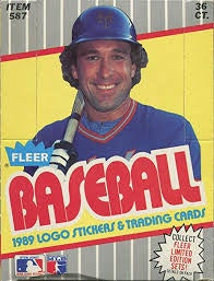 1989 Fleer Baseball Wax Box - Early Box with Ripken error