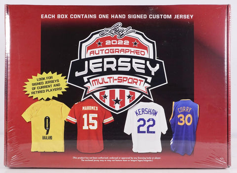 2022 Leaf Multi-Sport Autographed Jersey Edition Hobby Box