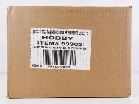 2022 Panini Elements Football Hobby Box - 12 Box Case