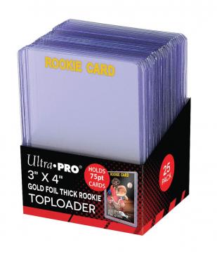 ULTRA PRO ROOKIE GOLD SUPER THICK TOPLOADS Pack (10)