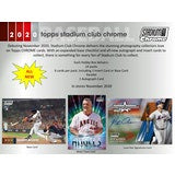 2020 Topps Stadium Club Chrome Baseball Hobby - 16 Box Case