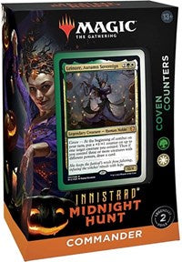 Magic The Gathering Innistrad: Midnight Hunt Commander Deck Coven Counters Box