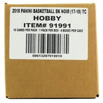 2017-18 Panini Noir Basketball 4-Box Case