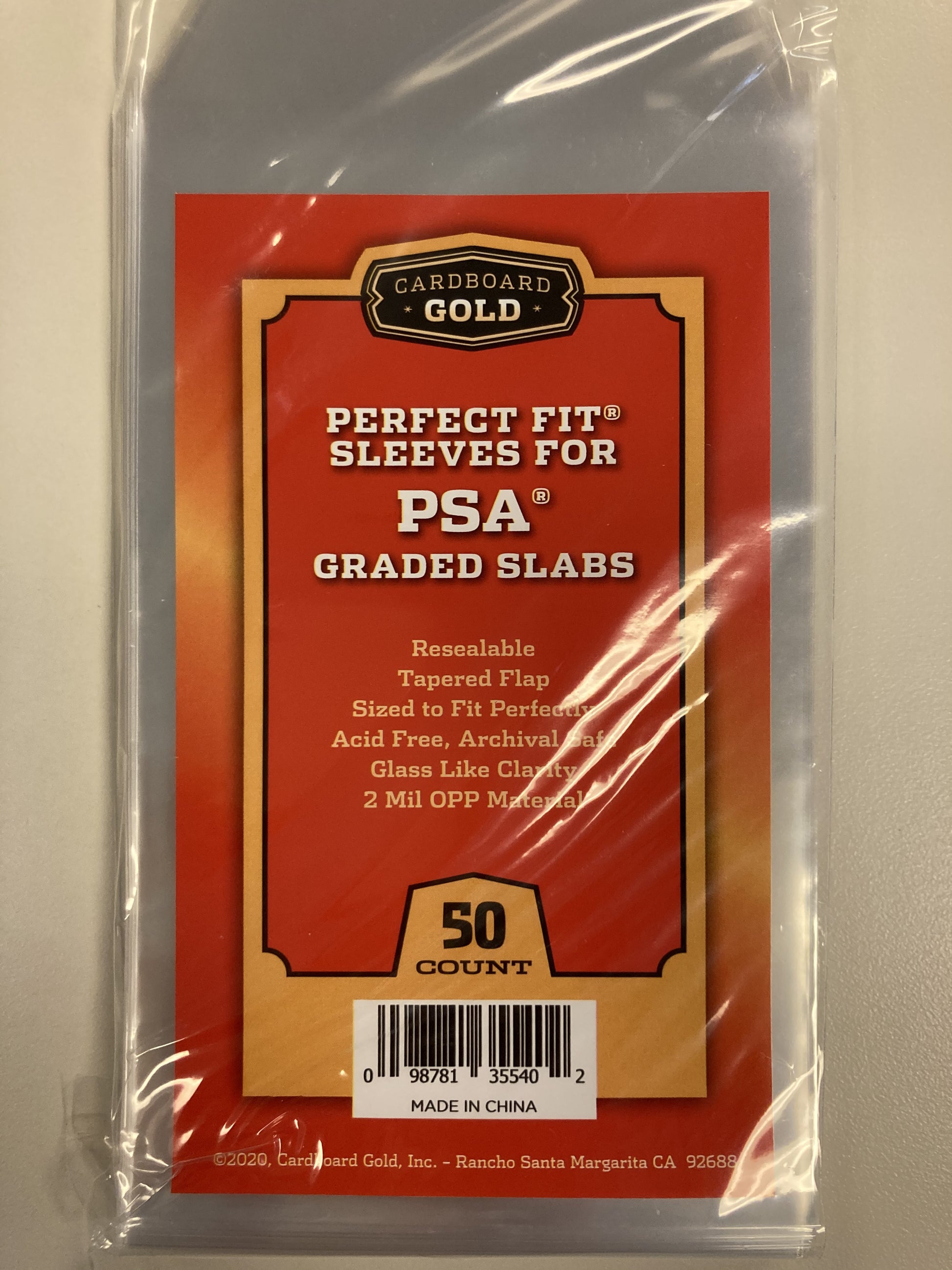 CARDBOARD GOLD PERFECT FIT GRADED SLEEVES - PSA Three Stars Sportscards CARDBOARD GOLD PERFECT FIT GRADED SLEEVES - PSA Three Stars Sportscards