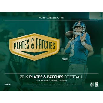 2019 Panini Plates and Patches Football Box