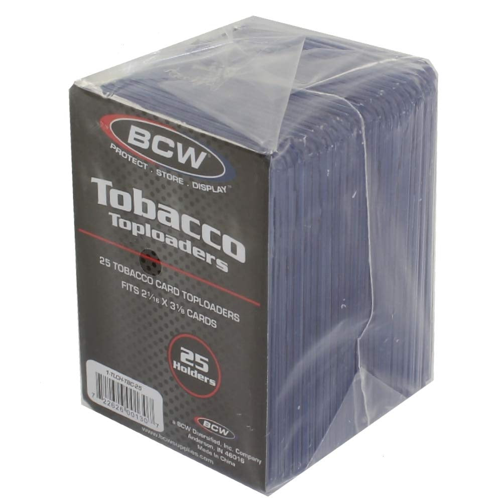 BCW TOBACCO TOPLOADERS - 25 Pack