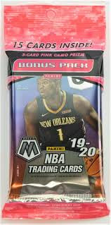 2019-20 Mosaic Basketball Retail Cello Pack