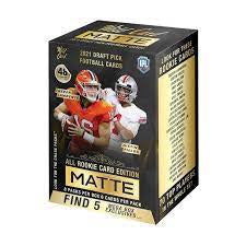 2021 Wild Card Matte Black Draft Pick Football Mega Box