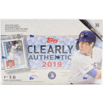2019 Topps Clearly Authentic Baseball 20-Box Case