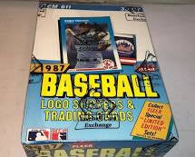 1987 Fleer Baseball Wax Box (BBCE Wrapped)