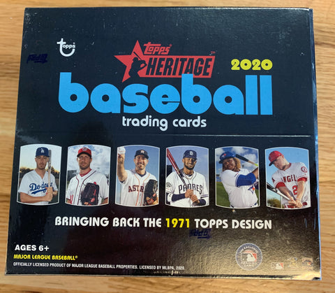 2020 Topps Heritage Baseball Retail Box