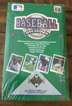 1990 Upper Deck Baseball Low Series Box