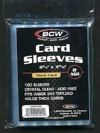 BCW EXTRA THICK CARD SLEEVES PACK (100)