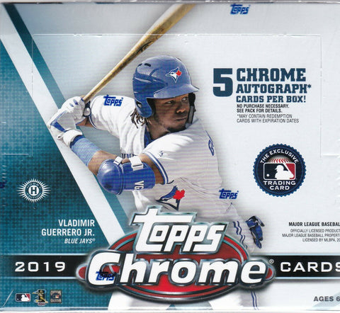 2019 Topps Chrome Baseball Jumbo Box