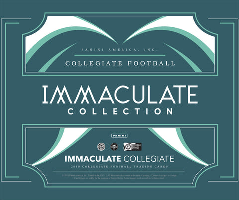 2018 Panini Immaculate College Football Box