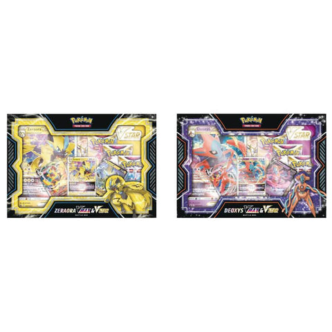 Pokemon Deoxys / Zeraora VMAX and VSTAR Battle Box