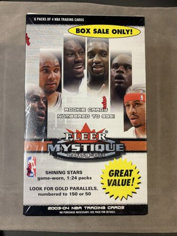 2003-04  Fleer Mystique Basketball Retail Blaster Box