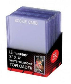 ULTRA PRO TOP LOAD ROOKIE WHITE FOIL Pack (25)