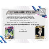 2021 Topps Update Series Baseball Hobby Box - 12 Box Case