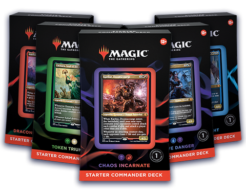 Magic The Gathering Starter Commander Deck - 5 Decks